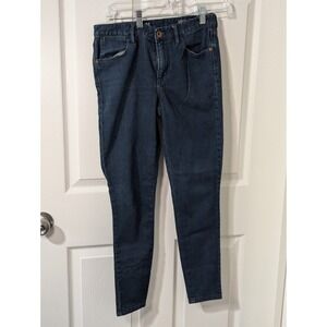 Madewell High Riser Skinny Ankle  Stretch Dark Blue 26X32
